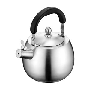 Magideal - Hervidor De Agua Con Silbido, Hervidor De Agua Pesado Con Mango Ergonómico, Tetera De Acero Inoxidable, Tetera Para Parte Superior Para Té De Agua De 4L