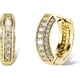 thumbnail image 1 of Pendientes de aro con circonita cúbica y diamantes, hipoalergénicos, chapados en oro de 14 quilates, de lujo, de moda, redondos, regalo para hombres y mujeres., 1 of 6