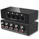 thumbnail image 1 of Interruptor de audio FlyRoadUp 4 entradas 1 salida A/B Aux 3.5 mm + RCA L/R, 1 of 3