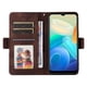 thumbnail image 4 of Carcasa FOXDOCK Vivo Y16 4G de cuero PU, diseño acolchado clásico, protección contra caídas y rayones, 4 of 5