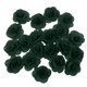 thumbnail image 2 of 20 piezas de seda rosa cabeza de la flor bud diy artesanía decoración de la boda verde oscuro, 2 of 5