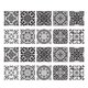 thumbnail image 2 of 20 piezas de azulejos de mosaico de pared pegatinas cocina ba?o azulejo calcomanías # 2 10x10cm, 2 of 3