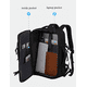 thumbnail image 2 of Mochila Viral Belug Tiktok 35l Cabina Viaje Avion Expandible Negra, 2 of 5