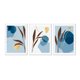 thumbnail image 1 of Set de Cuadros Abstracto Plantas con Marco Blanco 50x40 CM, 1 of 1