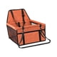 thumbnail image 2 of Asiento De Coche Para Perros, Cómodo Asiento De Seguridad Portátil Para Perros, Gatos, Suministros Para Mascotas, Color Naranja, 2 of 5