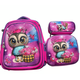 thumbnail image 1 of Set De Mochila Niños Escolar Diseño Buho Rosa, 1 of 2