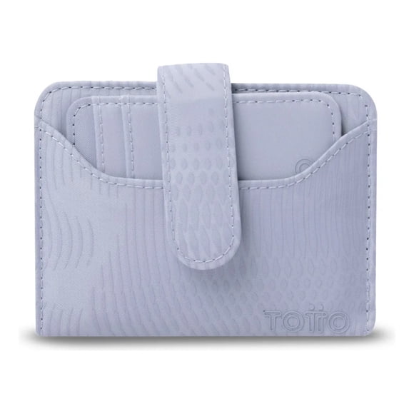 Billetera Texture Dull Con Rfid Blocker Morada