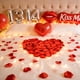 thumbnail image 5 of Decoración de pétalos de rosa de seda artificial, 1200 unidades, rojos, para bodas, 5 of 7