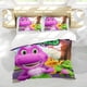 thumbnail image 5 of Barney y los Amigos Conjunto de sábanas temático, trío de piezas, cómodo y amigable con la piel, diseño único, regalo de decoración para el hogar para familiares, amigos y fans,140cm *210cm, 5 of 6