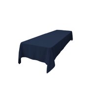 Mantel La Linen, Popelina De Poliéster, 60 X 108 Cm, Azul Marino