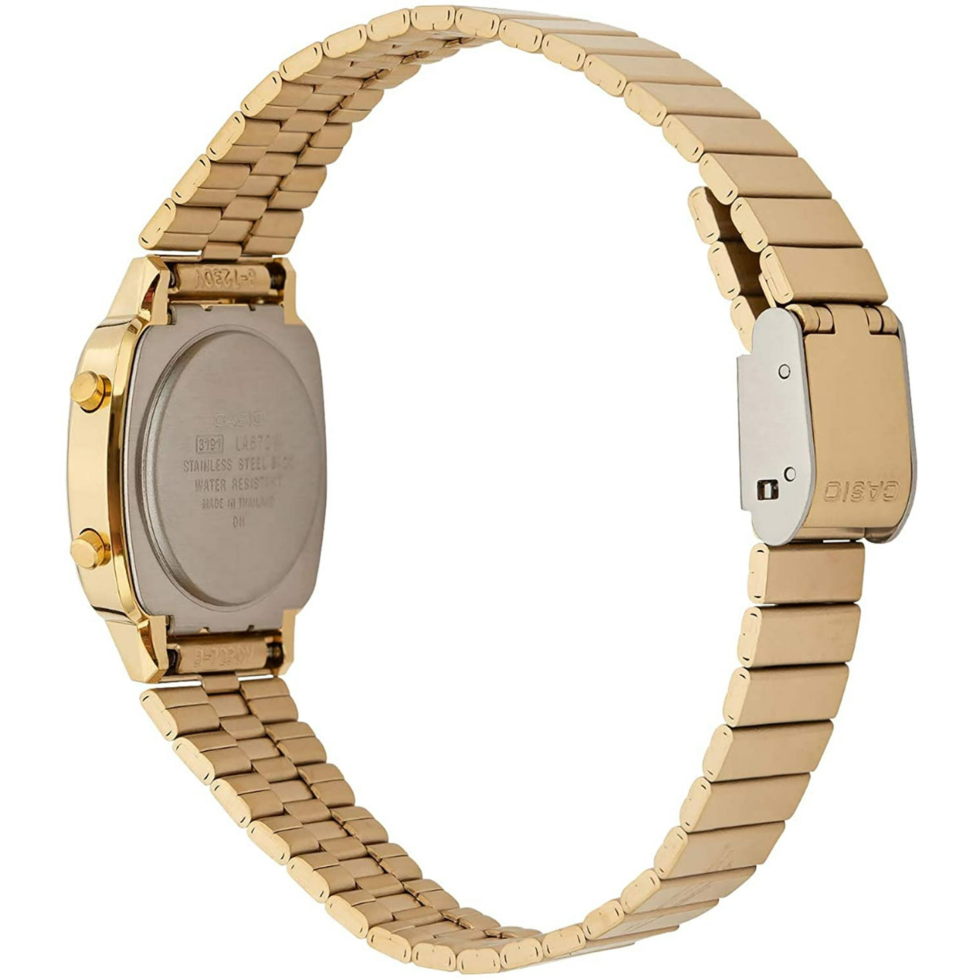 Reloj De Cuarzo Vintage Casio Para Mujer La670wga-9 Dorado