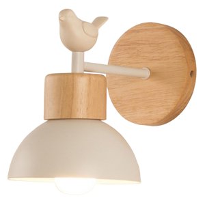 Ioensy - Aplique De Pared Accesorios De Iluminación Iluminación Estudio Comedor Pasillo Oficina Porche Blanco Con Pájaro