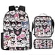thumbnail image 1 of Lovely Kuromi 3Pcs/Set Capacity Shoulder Bags Kawaii Primary Girls School Bags Lightweight Cartoon Backpacks Meal Bag Plush Doll, 1 of 3