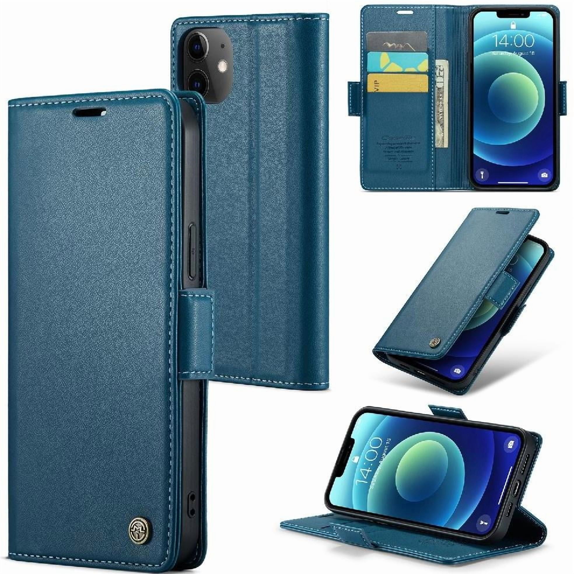 Case Me - Caseme Tipo Cartera Iphone 12/12 Pro Con Cierre Magnético, Rfid, Tarjetero, Soporte, Carga Inalámbrica