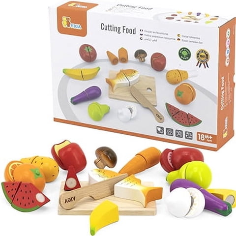 Viga - Juego De Cortar Comida Con 27 Piezas.