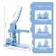 thumbnail image 2 of Kit Hacer Chapitas-azul Maquina Chapitas+moldes+materiales Azul, 2 of 8