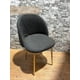thumbnail image 3 of Silla Gabrielle Lino Patas Doradas Negra, 3 of 3