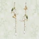 thumbnail image 3 of 1pc, Forget Me Not And Queen Anne's Lace Pressed Wildflower Earrings, Pressed Flower Teardrop Earrings Dry Flowers, Drop Dangle Earring For Women Girls, Personalized Handmade Earrings, Gift For Woman, 3 of 3