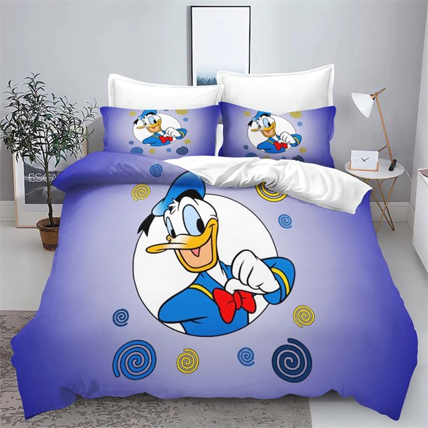Duvet Cover Mickey Minnie Bedding Set 2pcs/3pcs Quilt Cover Pillowcase Three-piece Needlework Set Microfiber Multi-size