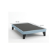 thumbnail image 3 of Cama Plaza y Media Con Respaldo y base de 105 X 190cm Tapizada en Lino Azul Claro, 3 of 5