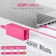 thumbnail image 2 of Cargador BITC USB tipo C de 45 W para HP Chromebook X360 14 14A 11 13, 2 of 8