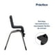 thumbnail image 5 of Silla de Comer Zaaz Pewter, 5 of 7