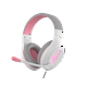 thumbnail image 1 of Audífonos con retroiluminación para juegos Blanco/Pink, MEETION, 1 of 3