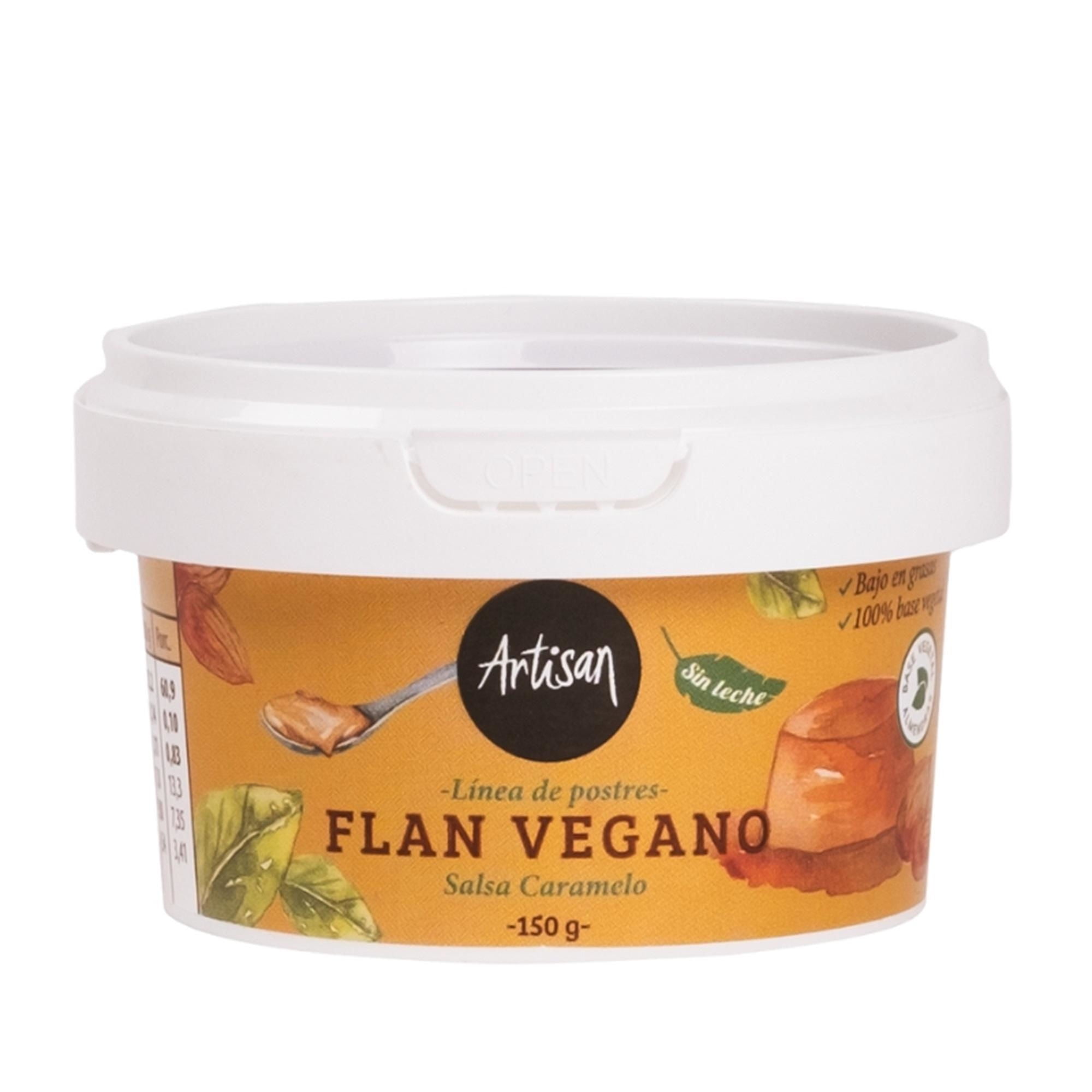 Flan Vegano Salsa Caramelo 150 g Artisan