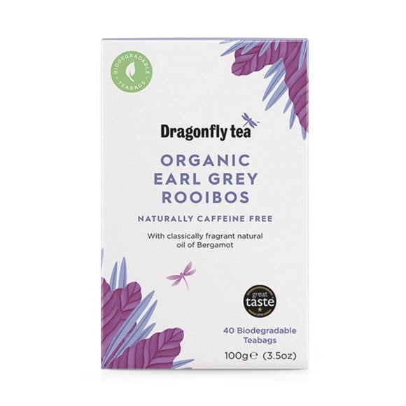 Té DRAGONFLY Rooibos Earl Grey Orgánico 40 Bolsitas