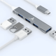thumbnail image 1 of Hub extensor USB-C 4 puertos 3.0 JKRTech 5Gbps Windows Mac, 1 of 3