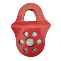 Magideal - Bloque De Polea De Cabrestante De 6 Toneladas Bloque De Polea Bloque De Aparejo De Acero De Aleación Para Tractor Cable Sintético O De Acero Agrícola Rojo