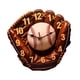 thumbnail image 3 of Reloj de pared con diseño de guante de béisbol, de 25 cm, de madera, silencioso, fácil de leer y sin , con motivo deportivo para decoración del, 3 of 5