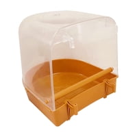 Magideal - Baño Para Pájaros Para Jaula, Suministros De Accesorios Para Jaulas De Pájaros, Bebedero Transparente Para Jaula De Pájaros, Bañera Para Loros, Bañera