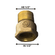 thumbnail image 2 of Bushing Bronce 1/2 Hi - He1/2 Corto 23Mm, 2 of 2