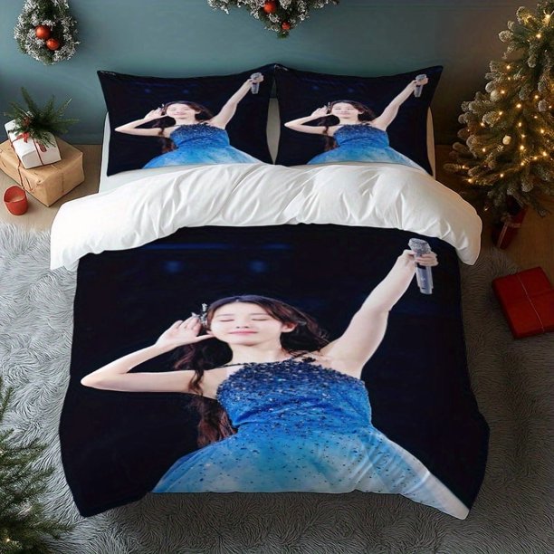 3pcs IUJiEun Dreamy Dress Deep Emotion Printed Bedding Set