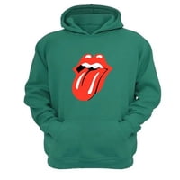 Genérico - Polerón Canguro The Rolling Stones Verde Aguamarina Talla M Unisex