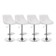 thumbnail image 1 of Pack 4 Silla Piso Bar Taburete Con Respaldo Blanco, 1 of 3