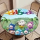 thumbnail image 5 of Oddbods-theme Fitted Round Tablecloths Elastic Edged Table Covers Waterproof Table Cloth for Kitchen Holiday Party Tables Decor 150cm, 5 of 6