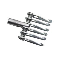 Magideal - Garra De Tracción Para Martillo Deslizante Garra De Metal Para Martillo Deslizante Herramienta De Fijación De Rosca M16 Para Automóviles Reparación De 6 Dedos