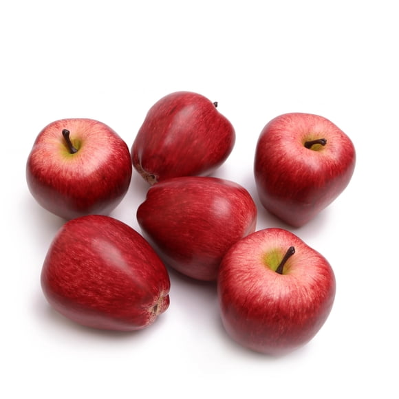 Manzanas artificiales caiyjhao – Set de 6 piezas de 8 cm – Decoración realista