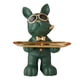 thumbnail image 5 of Figura Soporte Para Artículos Diversos Estatua De Perro Organizador De Entrada Bandeja Verde, 5 of 5