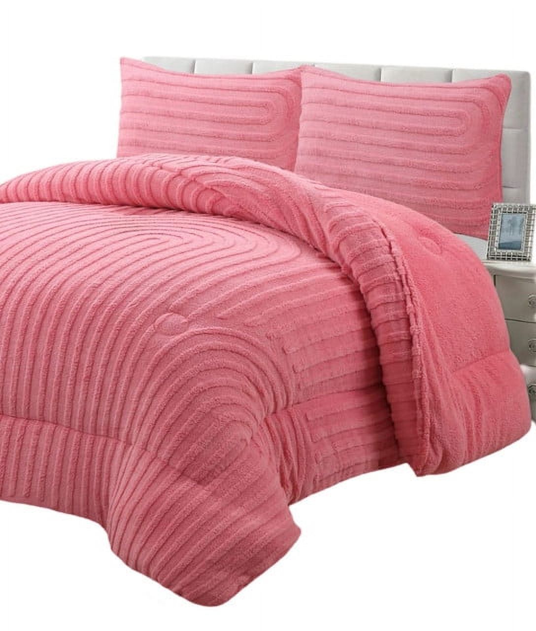 Todo Para El Hogar - Cubrecama Grueso Para Invierno King - Super King Rosa