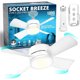 thumbnail image 1 of Ventilador de techo Bell+Howell Socket Breeze LED E26 de 1000 lm con control, 1 of 3