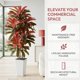 thumbnail image 4 of Árbol artificial TNGGNT 150 cm Dracaena de seda con maceta blanca, 4 of 9