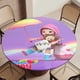 thumbnail image 5 of Rainbow Ruby theme Fitted Round Tablecloths Elastic Edged Table Covers Waterproof Table Cloth For Kitchen Holiday Party Tables Decor 150cm, 5 of 6
