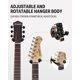 thumbnail image 3 of Soporte de pared para guitarra, paquete de 6 unidades, Donner Black Walnut, 3 of 8