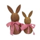 thumbnail image 3 of 2 Adornos De Conejo De Pascua Tejidos, Decoración De Conejo Para Armario De Granja, Estantería, Color Rosa, 3 of 5