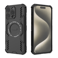 Funda Foxdock Para Iphone 15 Pro Max , Magnética, Resistente A Golpes, Con Soporte, Unisex, Carga Inalámbrica