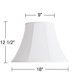 thumbnail image 4 of Pantalla de lámpara Springcrest 23x46x33 cm Blanco forma de campana, 4 of 9