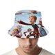 thumbnail image 4 of Gigantes de la Mancha Sombrero bucket para adultos, gorra de protección solar, sombrero de pescador plegable para viajes al aire libre, pesca y actividades de verano, 4 of 6